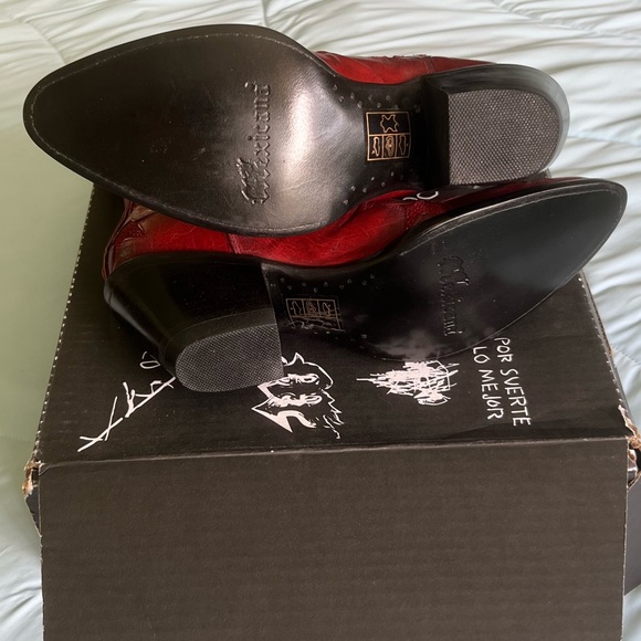 Mexicana by Old Gringo Reach for the Stars Circus boots fire red/red NIB 8.5 - Picture 7 of 14
